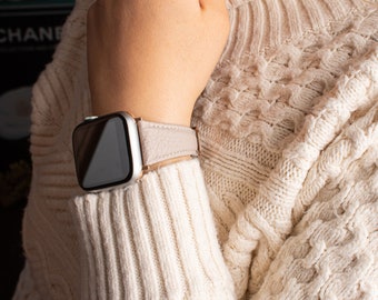 Correa de reloj de cuero, correa de iWatch, regalo de cumpleaños, correa de reloj para mujer, regalo para ella, regalo para el día de la madre, correa de reloj 38 40 41 42 44 45 49