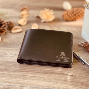 Cartera personalizada para hombre de regalo de San Valentín, regalo de San Valentín, cartera para el día de San Valentín, mejor regalo de San Valentín, cartera para hombre imagen 5