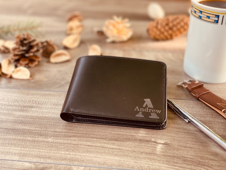 Cartera personalizada para hombre de regalo de San Valentín, regalo de San Valentín, cartera para el día de San Valentín, mejor regalo de San Valentín, cartera para hombre imagen 5