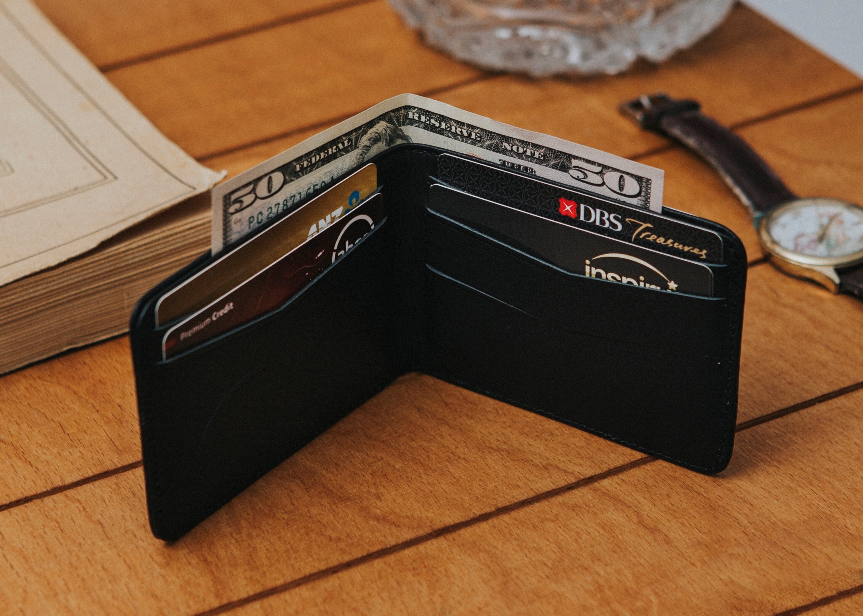 Slim Wallet Personalized Slim Men's Leather Wallet for Etsy