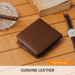 Cadeau d'anniversaire pour lui, portefeuille personnalisé pour la fête des pères, portefeuille gravé pour homme, cadeau fête des pères pour lui, portefeuille en cuir pour homme