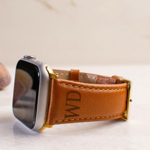 Gift For Him Custom Leather Apple Watch Band 38mm 40mm 41mm 42mm 44mm 45mm 49mm Series 8 7 6 5 4 3 2 SE Valentines Day Gift