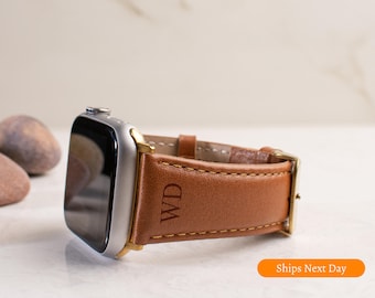 Men's Leather Apple Watch Band