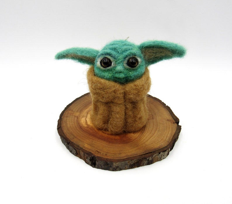 Baby Yoda inspired Rearview mirror charm baby alien figurine 3 Etsy