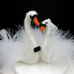 Swan wedding cake topper Personalized Swan Cake Topper Unique Cake Topper for lake Wedding