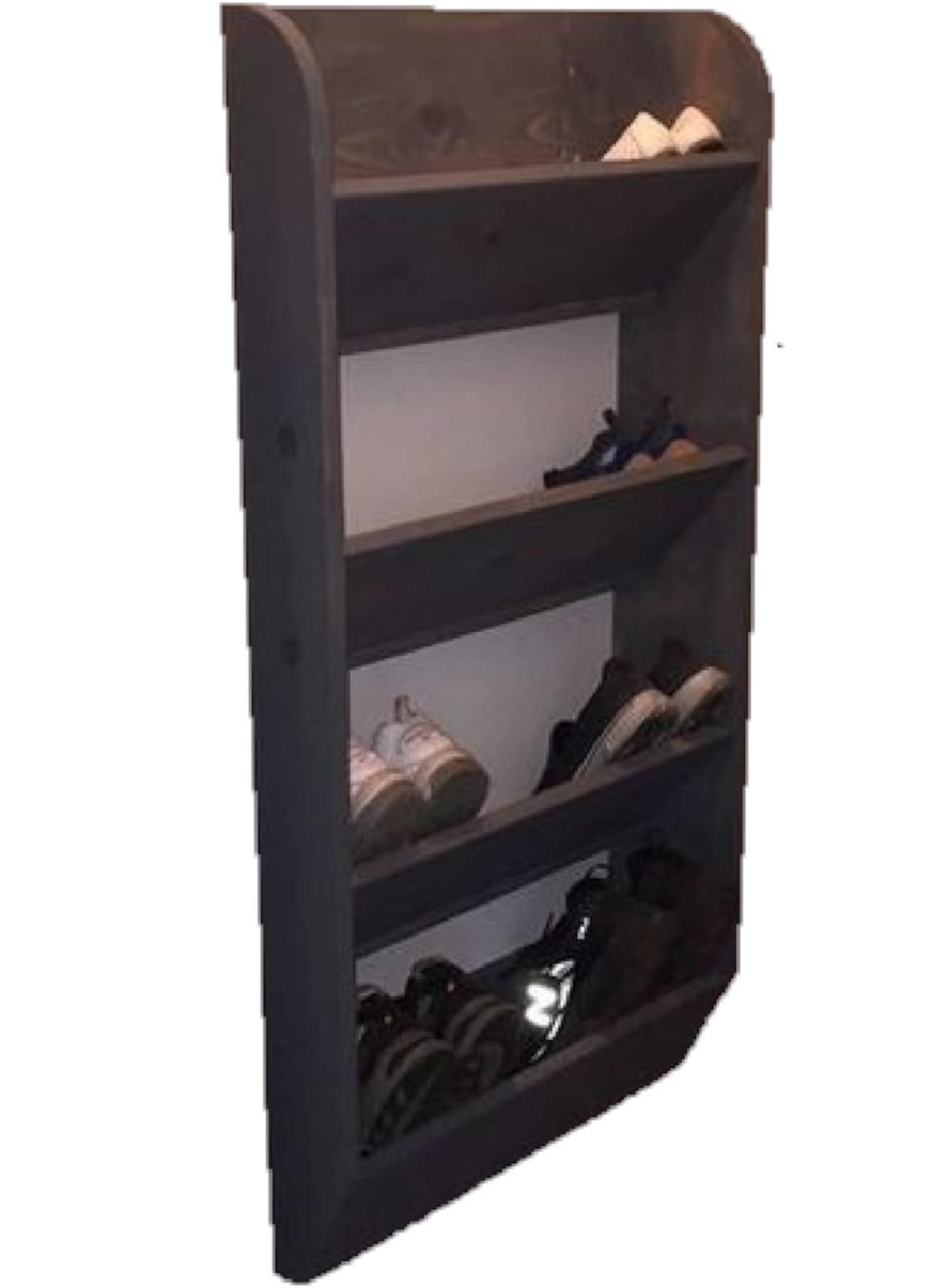 Wall mount shoe storage rack plan storage rack plan Diy | Etsy
