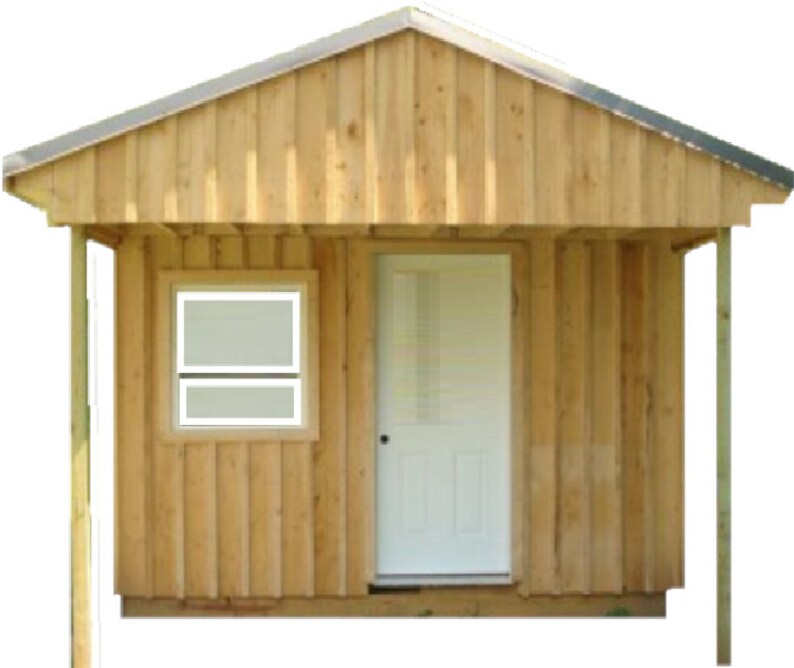 Cabin Tiny House Plans DIY Modern Outhouse 12x20 Guest House Cottage