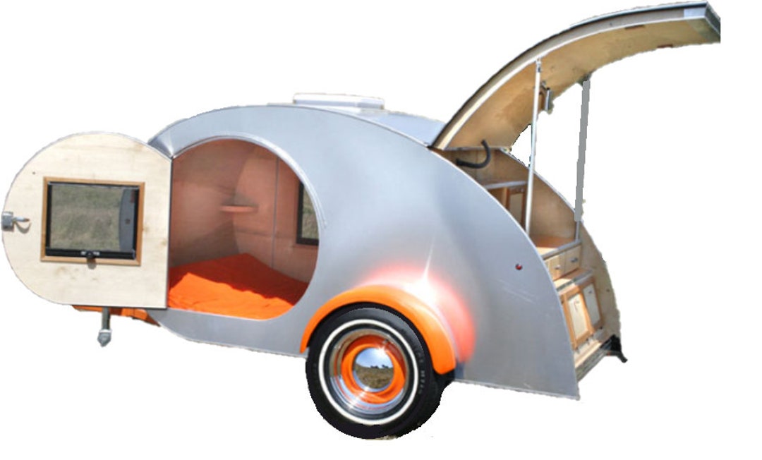 Teardrop Camper Trailer DIY Plans Tear Drop Vintage Camper RV Build