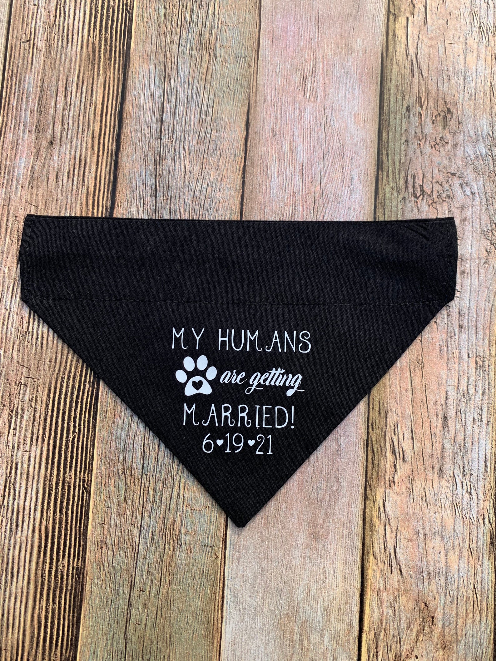 Engagement Dog Bandana Wedding Dog Bandana Over The Collar Etsy 日本