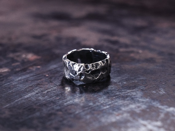 Edgy sterling silver rings deals