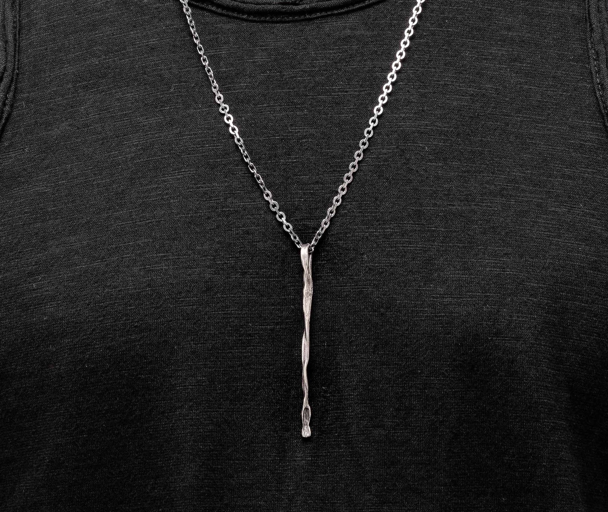 Tribal Necklace Men Boho Necklace Long Pendant Necklace Etsy