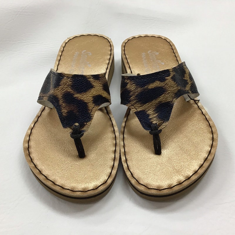 animal print sandals