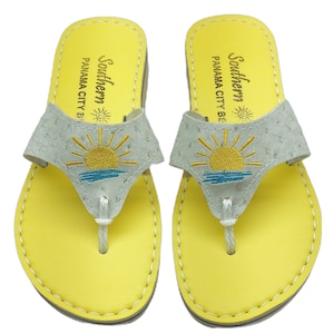 Sunset Sandal on yellow footbed