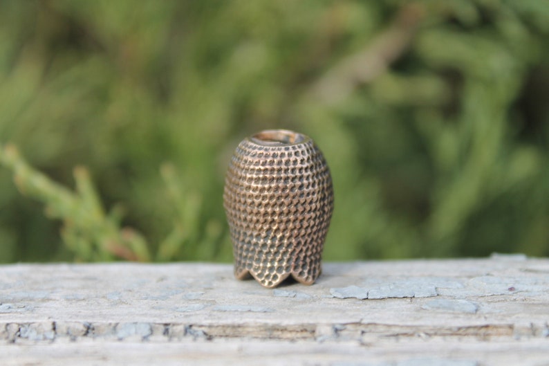 Paracord bead Knight/'s Skull EDC bead in bronze keychain bead