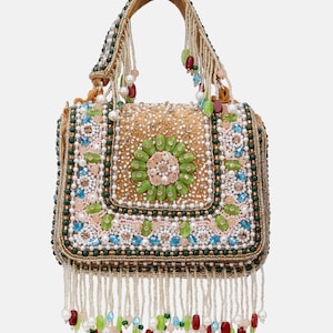 Vintage handmade bag, bridesmaid gifts bag, flap, Wedding favors, indian return gifts, embroidered,  gift for her mothers day gift
