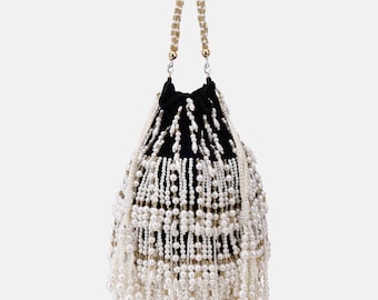 Black Potli Indian bag for wedding, potli clutch, Embroidered Bridal Potli for Weddings, Black bag party bags
