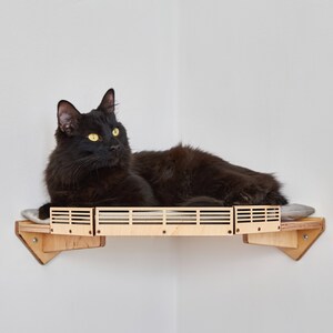 Hoekkattenplanken, kattenhoekbed, zwevende kattenplank, kattenbaars, kattenmuurmeubilair, hoekkrabpaal, kattenmuurplanken, kattenmuurbed
