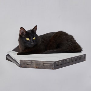 Cat shelf, cat bed, cat furniture, modern cat tree, wall mounted floating cat perch shelf, cat shelves, cat tree tower, cat wall bed