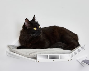 Cat shelf, cat wall bed, cat wall furniture, cat floating shelf, cat platform, modern wall mounted cat bed, cat tree, cat wall perch