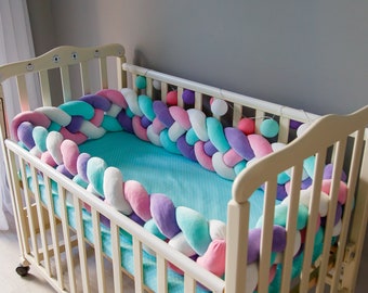 braided mini crib bumper