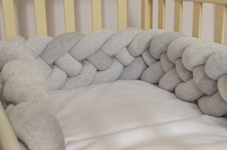 Double Braided Crib Bumper Сrib Bumper Braid Crib Bumper Etsy