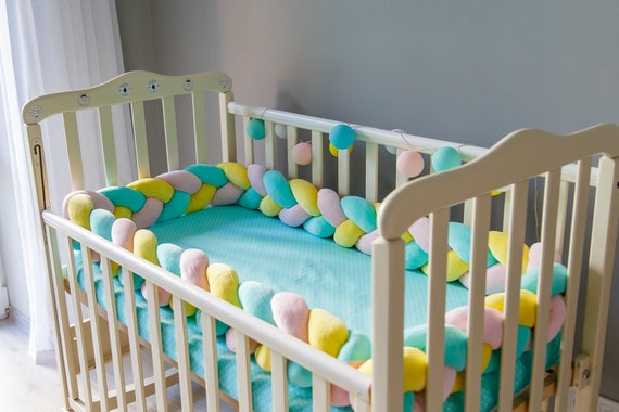 braided baby bed bumper