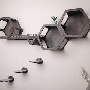 Modern cat wall furniture set, cat shelves, cat tree, cat wall shelves, cat shelf, modern cat furniture wall, cat wall bed, cat wall shelf