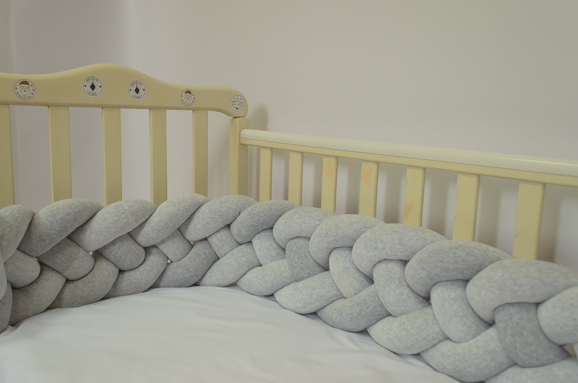 Double Braided Crib Bumper Сrib Bumper Braid Crib Bumper Etsy