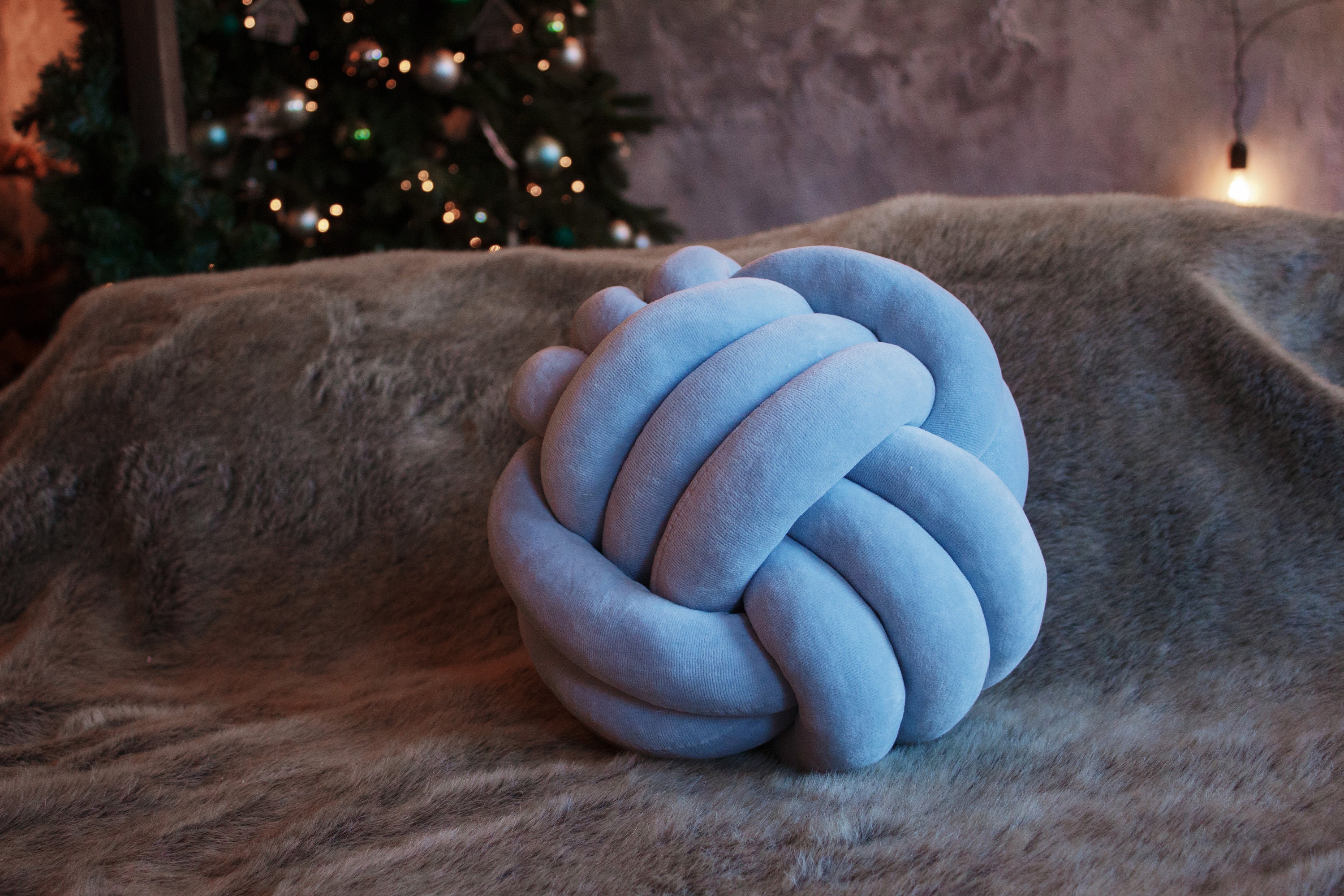 Large Knot Pillow Knot Cushion Knotted Pillow Pillow Knot Etsy