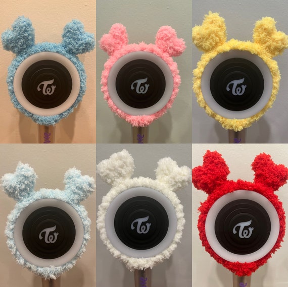 Crochet TWICE Lovely Light Stick Plush Cover, Collectible, Gift