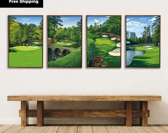 Augusta Golf Canvas Wall Art Set | Masters Inspired Decor