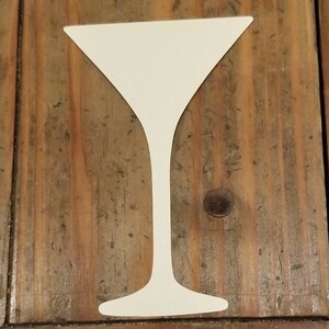 Cóctel- Martini- Margarita- Copa y botella de vino Recortados -