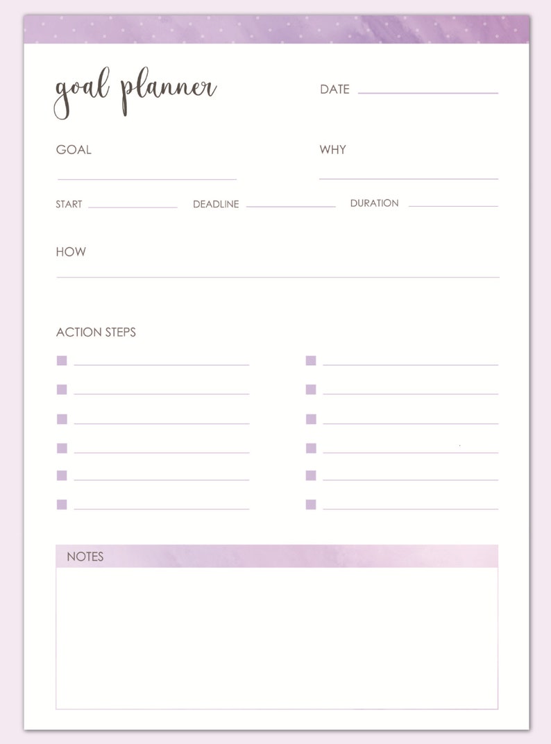 Digital Planner Printable Planner Pages Downloadable Planner - Etsy