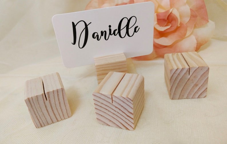 Name Place Card Stand Wood Holder Table Numer Holders Name Etsy Australia
