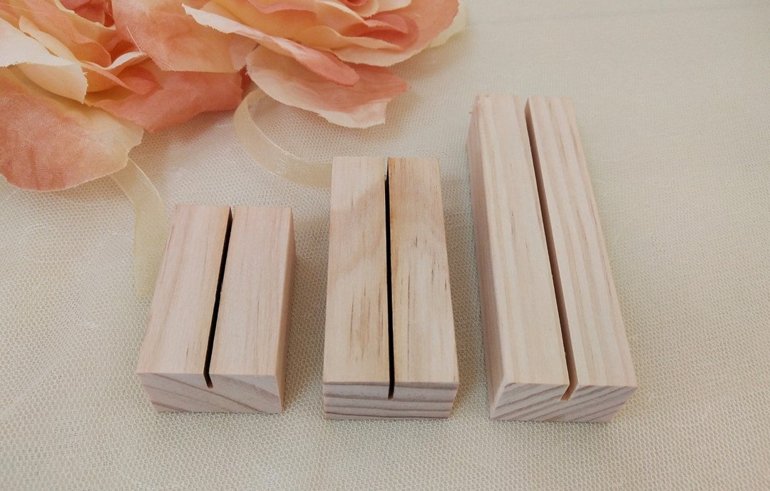 Wood Table Stands,name Place Card Stand, Wood Holder, Table Numer
