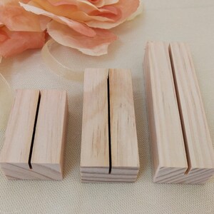 Wood Table Stands,Name Place Card Stand, Wood Holder, Table Numer Holders,Name Tag Holders,Photo Holder,Wedding Invitation Stands