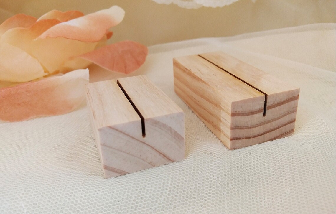 Name Card Holders,name Place Card Stand, Wood Holder, Table Numer