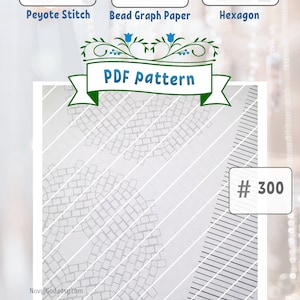 peyote stitch triangle graph paper printable for seed beads etsy