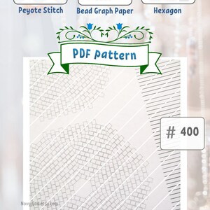 peyote stitch triangle graph paper printable for seed beads etsy