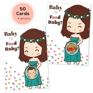 50 Cute Baby Shower Games | Scratch Off Lottery Ticket | Diaper Raffle Cards Game | Fun Ice Breaker | Kids Door Prizes | 4 Winners | Blue