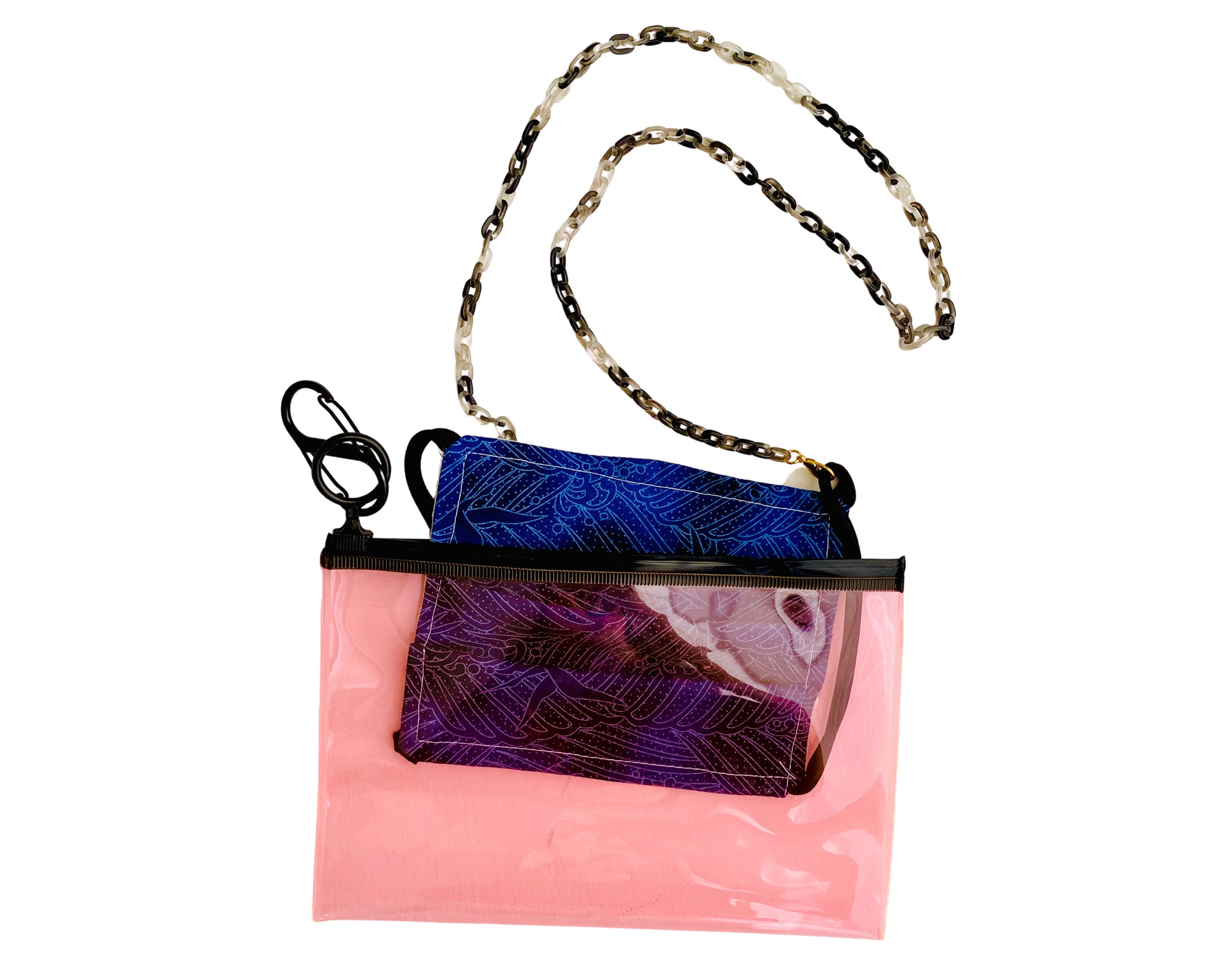 3pc PVC Mask Pouch Holographic Ziploc Bag transparent Pouch Etsy