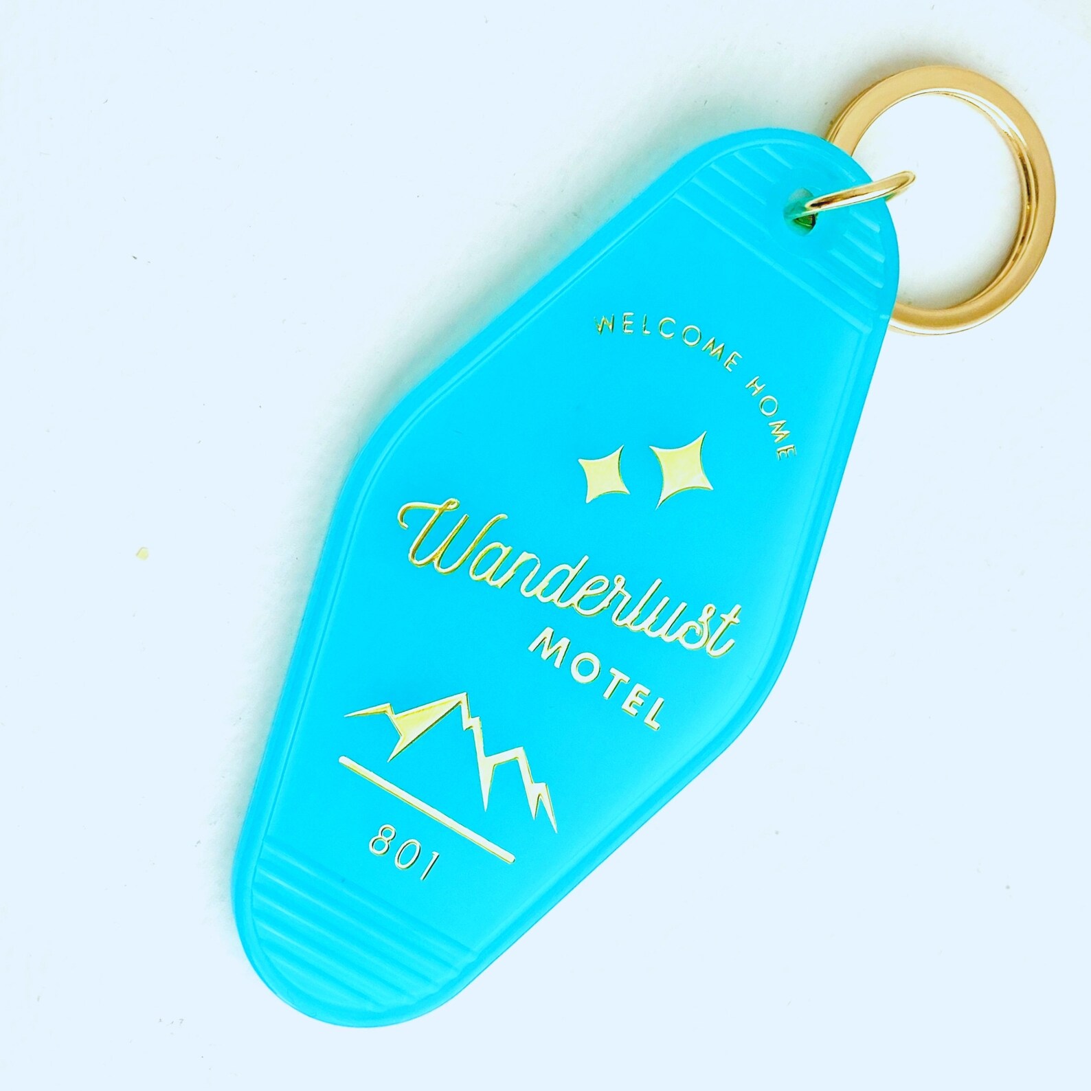 Motel Keychain Vintage Hotel Key Chain Retro Keyring Etsy