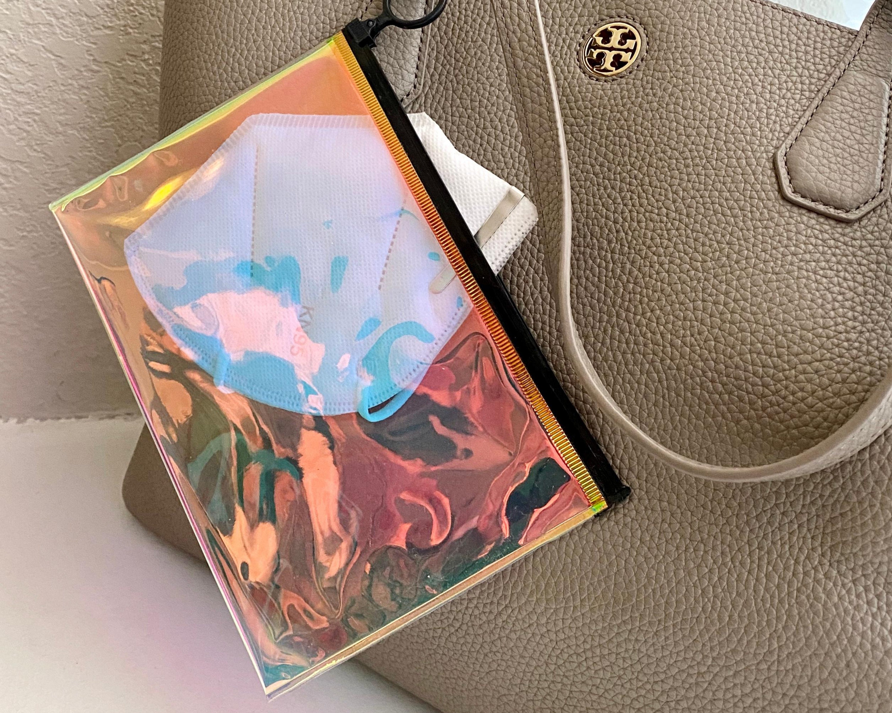 3pc PVC Mask Pouch Holographic Ziploc Bag transparent Pouch Etsy