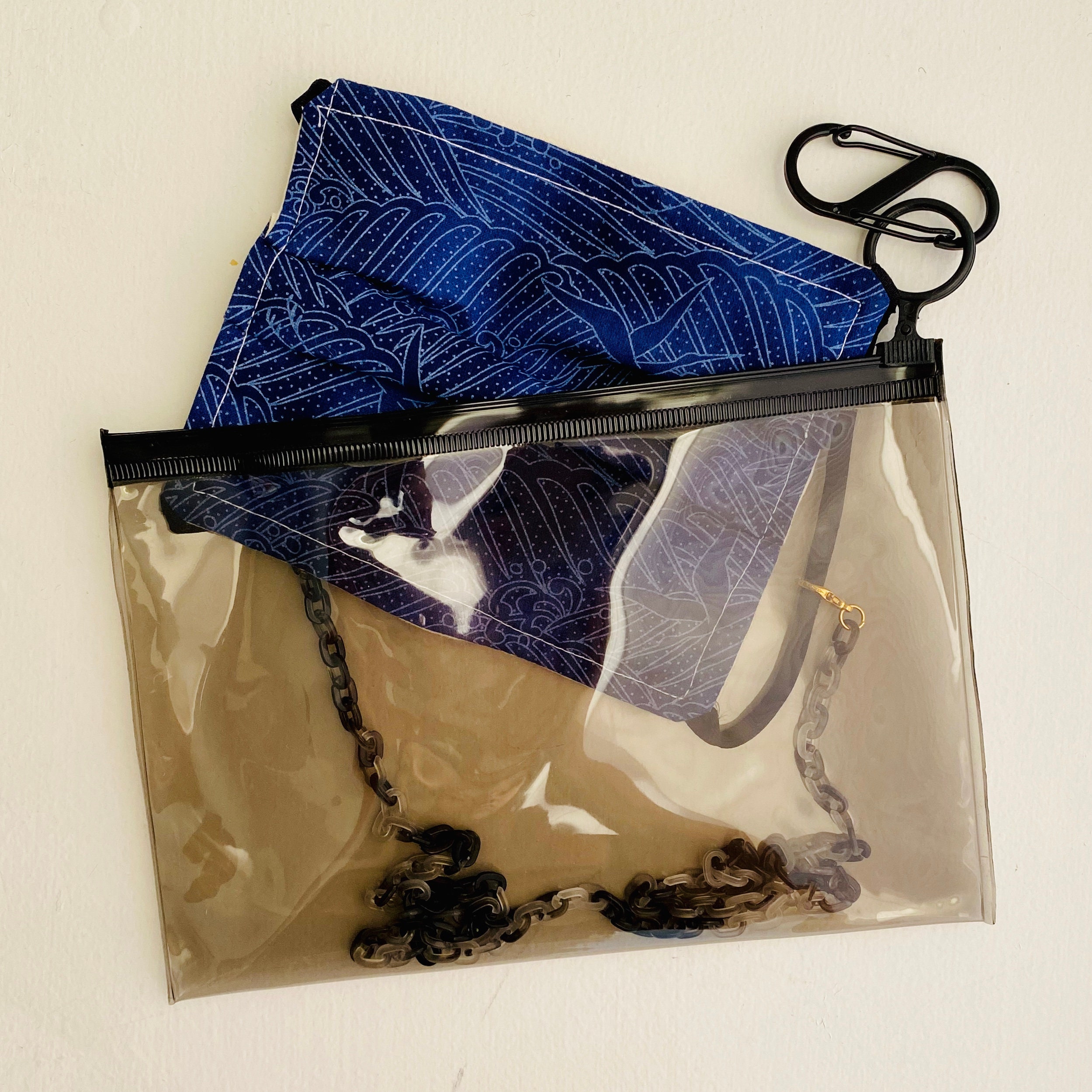 3pc PVC Mask Pouch Holographic Ziploc Bag transparent Pouch Etsy