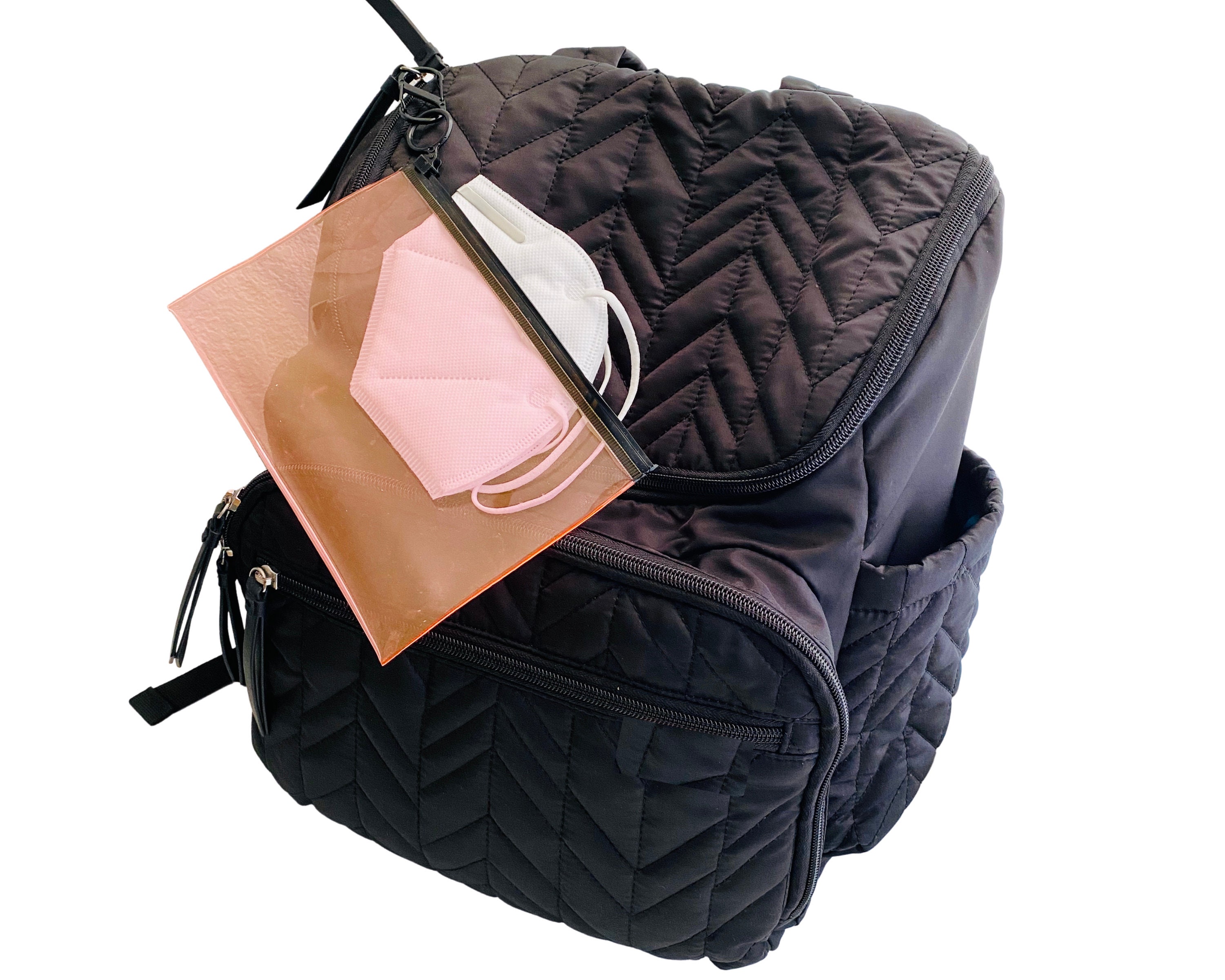 3pc PVC Mask Pouch Holographic Ziploc Bag transparent Pouch Etsy