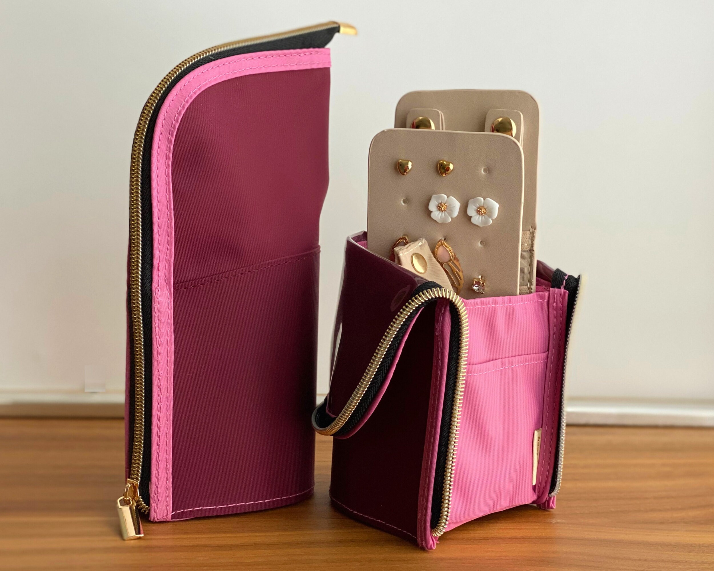 Travel Jewelry Organizer Jewelry Roll Standup Jewellery Etsy