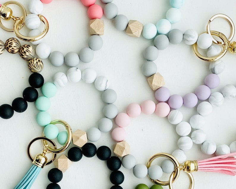 Bangle Key Ring Bracelet Key Chain Wristlet Keychain Etsy