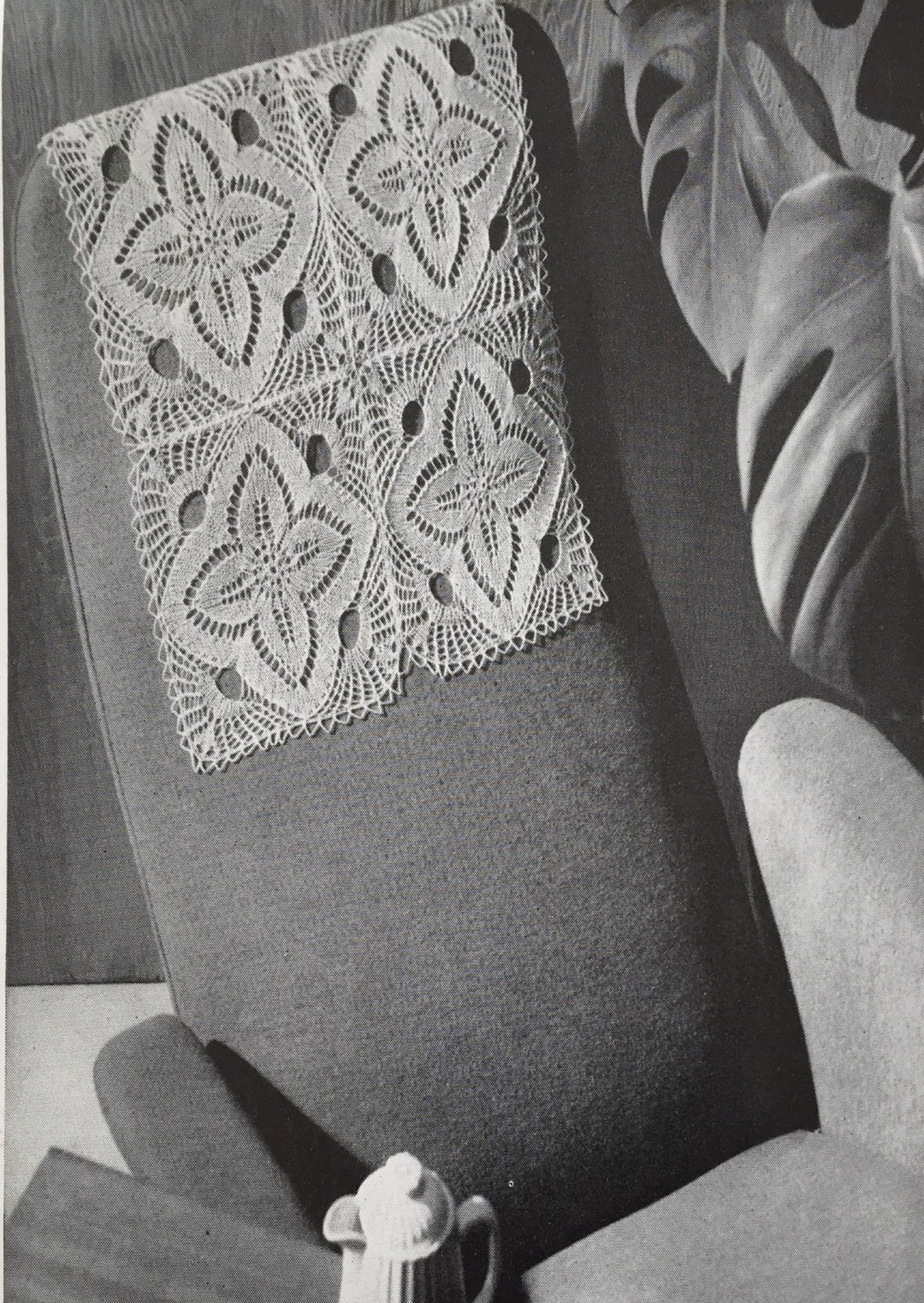 Vintage Lace Chairback Knitting Pattern: Delicate Squares (PDF Download ...