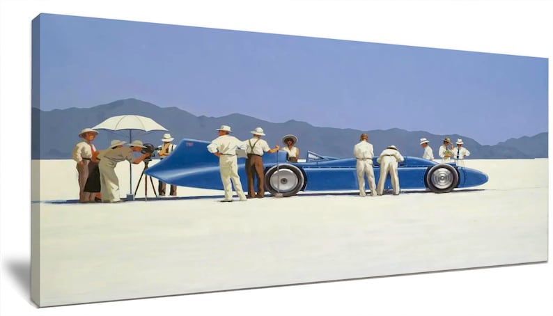 Bluebird at Bonneville by Jack Vettriano Framed High Etsy