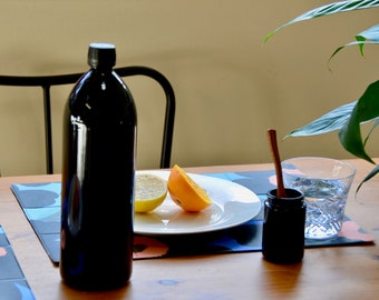 MIRON GLASS | 500ML / 1L | MIRON Water bottle |  Violet glass | Glass jars | Glass jar + Pet cap | Airtight |